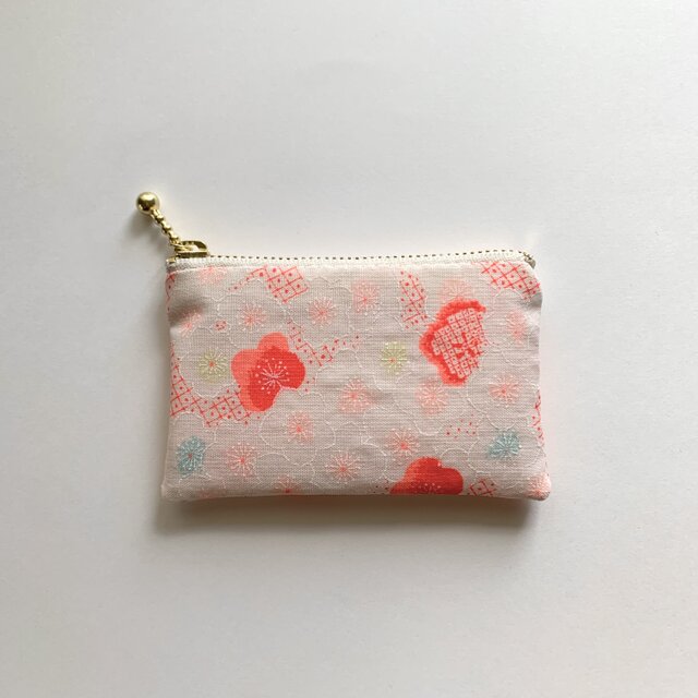 古布ミニポーチ（長襦袢地・D）