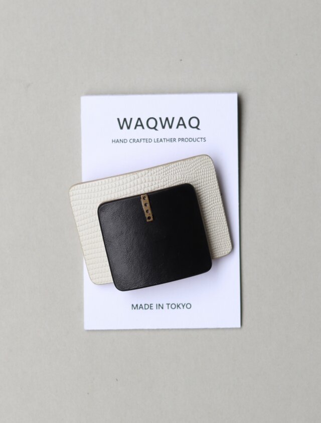 ひとつ結びのためのバレッタ  BICOLOR