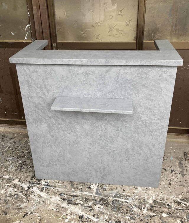 受注製作☆かばん置き★グレーストーン柄★石目★モルタル調★コンクリート調★【900】美容室　ネイル