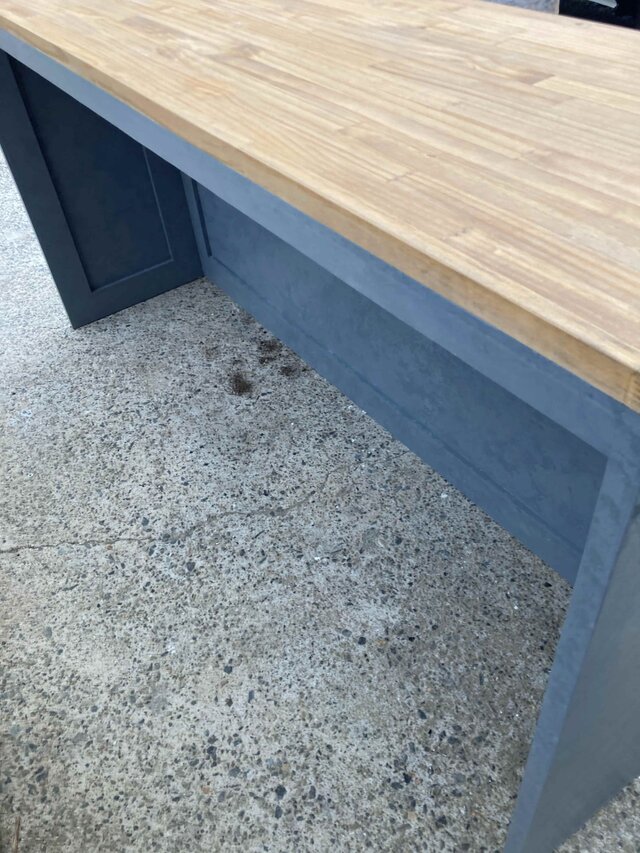 受注製作グレーストーン柄★モルタル★カウンターテーブル【800】☆ネイル　美容室 受注製作グレーストーン柄☆モルタル☆カウンターテーブル【800