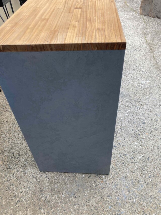 受注製作グレーストーン柄★モルタル★カウンターテーブル【800】☆ネイル　美容室 受注製作グレーストーン柄☆モルタル☆カウンターテーブル【800