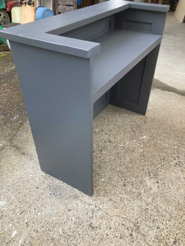 ☆受注製作☆グレー☆レジカウンターテーブル【1200】カントリー家具