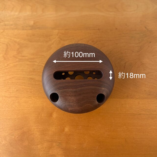 木製スマホスピーカースタンド Woo-fo【ブラックウォールナット