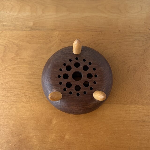 木製スマホスピーカースタンド Woo-fo【ブラックウォールナット