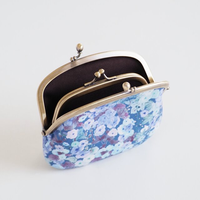 □リバティの親子がま口財布【ミニマムサイズ】 / ホリーホック