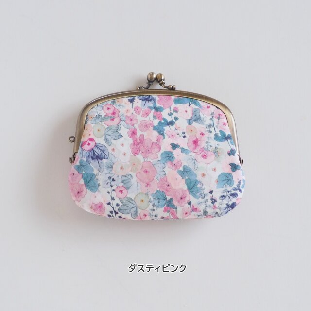 □リバティの親子がま口財布【ミニマムサイズ】 / ホリーホックス