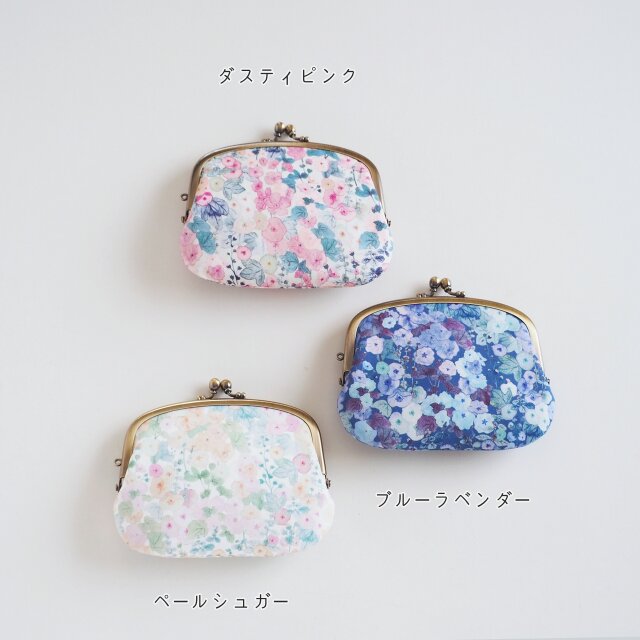 □リバティの親子がま口財布【ミニマムサイズ】 / ホリーホック