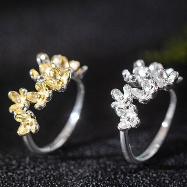 木犀のリング - 金木犀と銀木犀の2種類をご用意！ R367 | iichi 日々の