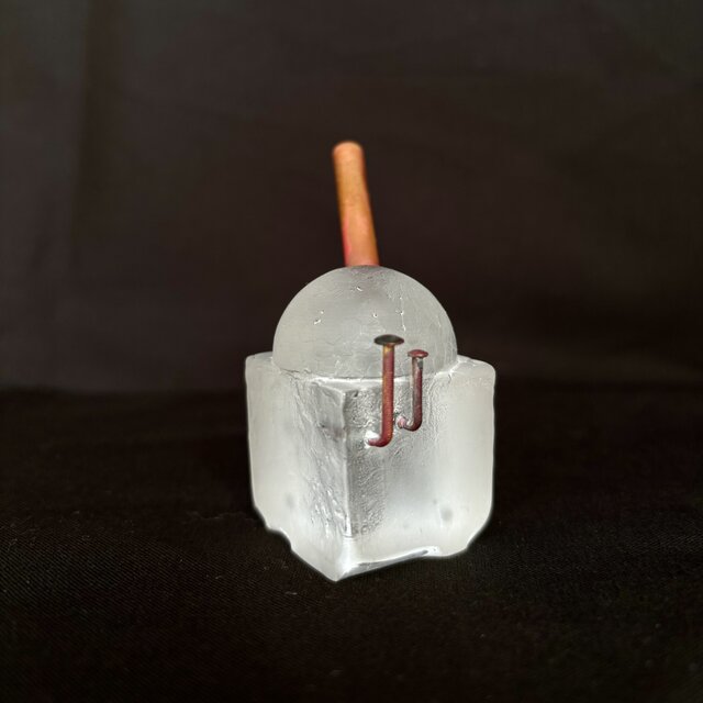 「glass cannon 〜ガラスの砲台〜」　佐伯泰典作　お香立て