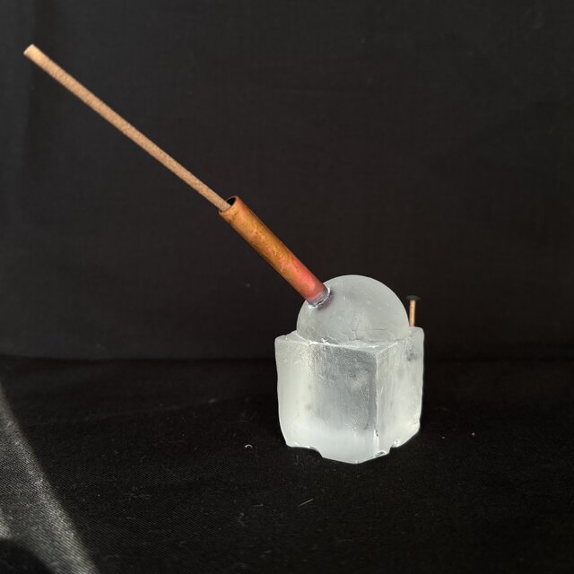 「glass cannon 〜ガラスの砲台〜」　佐伯泰典作　お香立て glass cannon 〜ガラスの砲台〜」 佐伯泰典作 お香立て | iichi