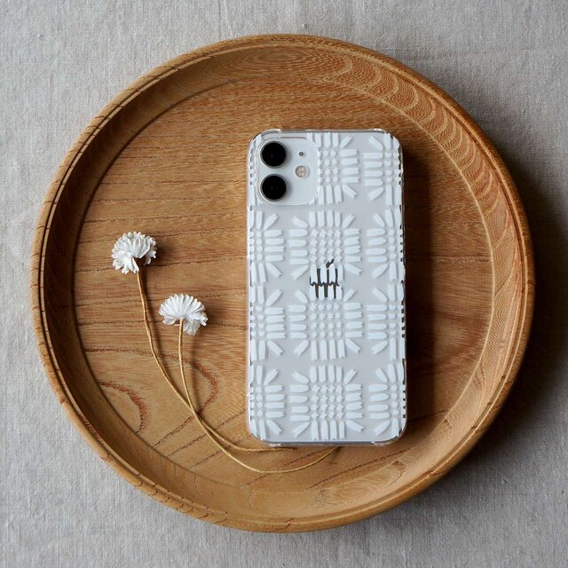 「 sunflower（ white ）」＜クリアケース＞【 表面のみ印刷 】