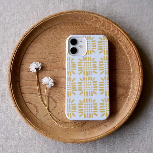 「 sunflower（ yellow ）」＜ホワイトケース＞【 表面のみ印刷 】