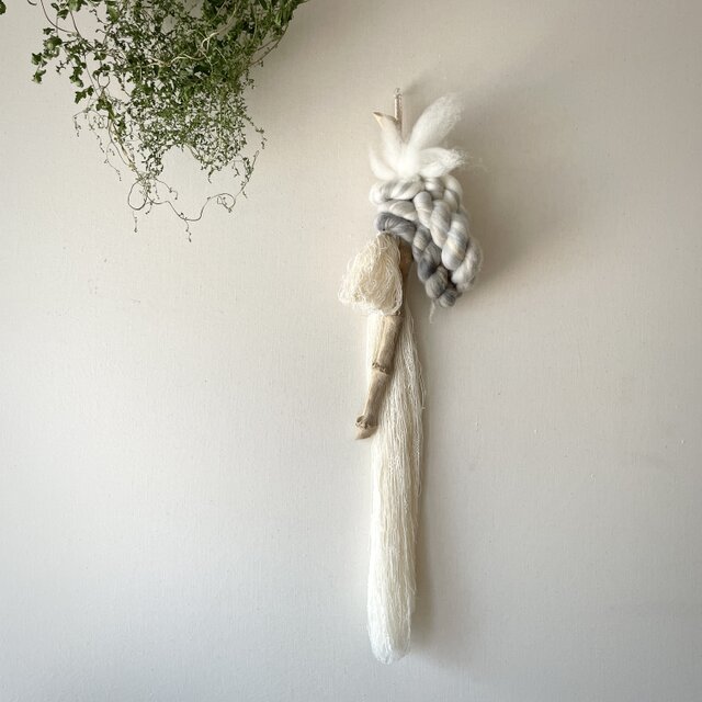 流木 オブジェ 『貝の記憶を聴く。』