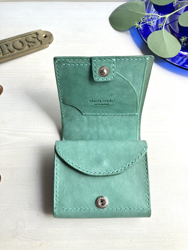 受注製作品】小さくてもちゃんと入るお財布［ola］片手に収まる2