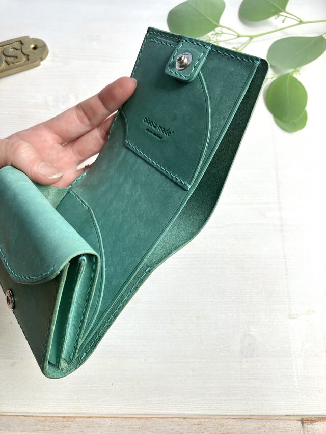 受注製作品】小さくてもちゃんと入るお財布［ola］片手に収まる2