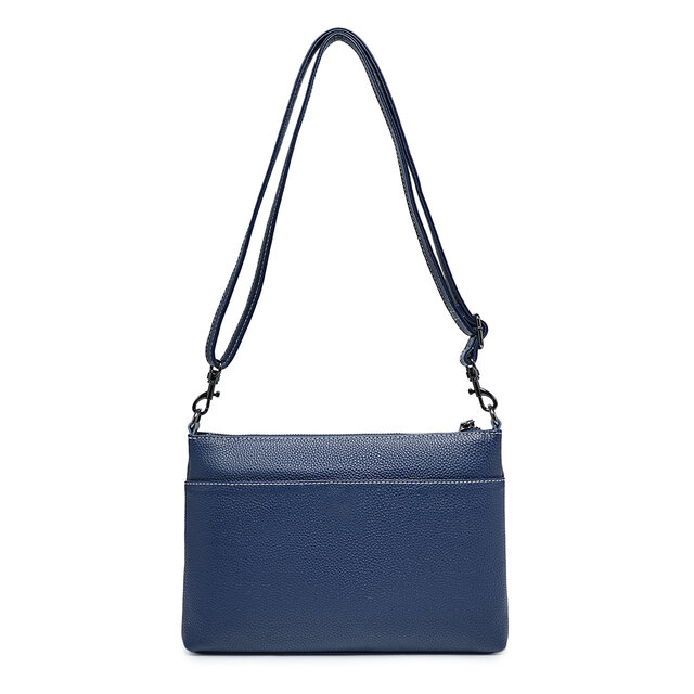 【極美品】COACH　ヴァーシティ　チャールズ　サコッシュ　レザー　ネイビー 極美品】COACH ヴァーシティ チャールズ サコッシュ レザー ネイビー