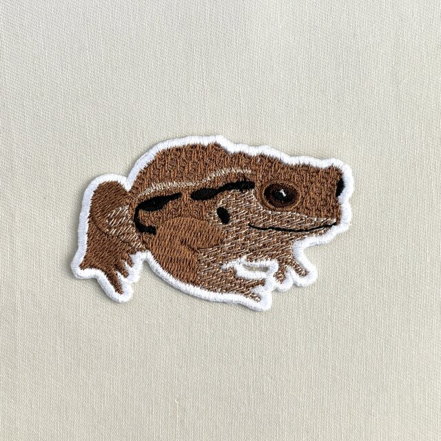 刺繍ワッペン■ミヤコヒキガエル■カエル