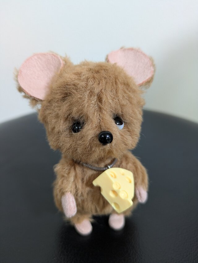 ぬいぐるみ☆ねずみちゃんとチーズ☆巻き毛