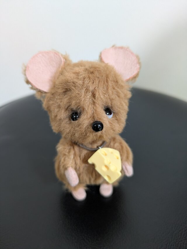 ぬいぐるみ☆ねずみちゃんとチーズ☆巻き毛 | iichi 日々の暮らしを