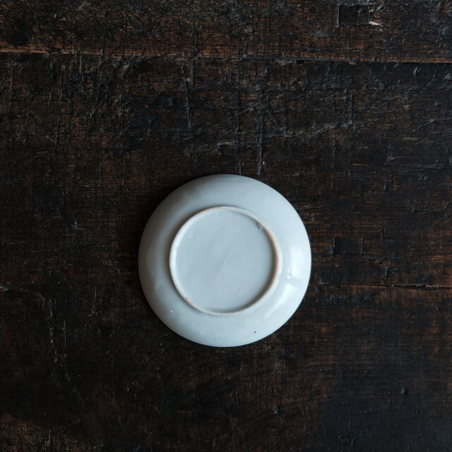 大化年製◇花や漢文。伊万里 赤絵金彩小皿 骨董/antiques 器 古美術