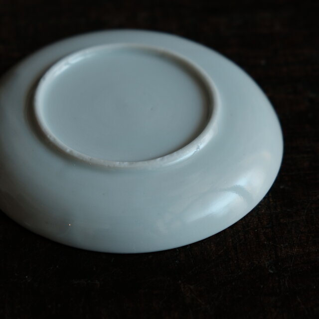 大化年製◇花や漢文。伊万里 赤絵金彩小皿 骨董/antiques 器 古美術