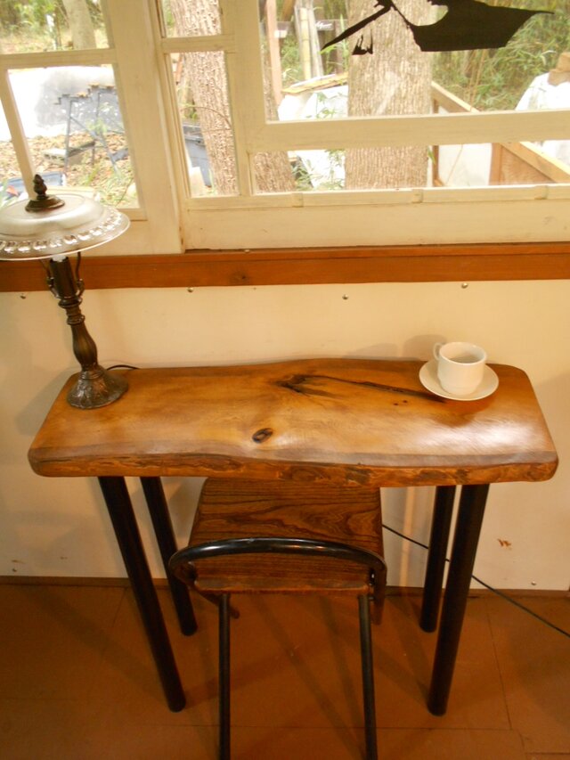 楢（なら）の木アイアンテーブル　07-14　 (テーブルのみ）