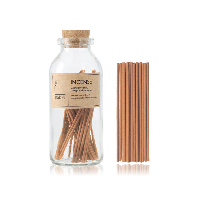 【お香立て付き】栗のスティックお香｜インテリアになる瓶のお香