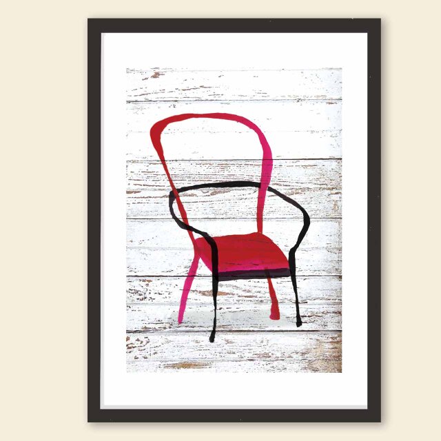 Chair　送料無料 　個性ダントツ　イラスト　A4〜A0　ポスター　アートポスター　アートsei検索新着順　3670