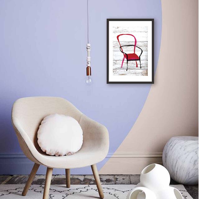 Chair 送料無料 個性ダントツ イラスト A4〜A0 ポスター アート