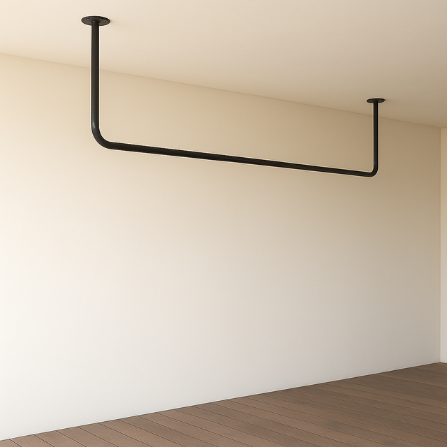 120×40㎝/アイアン・ハンガーバー/Iron bar/天井吊り/コ型 | iichi