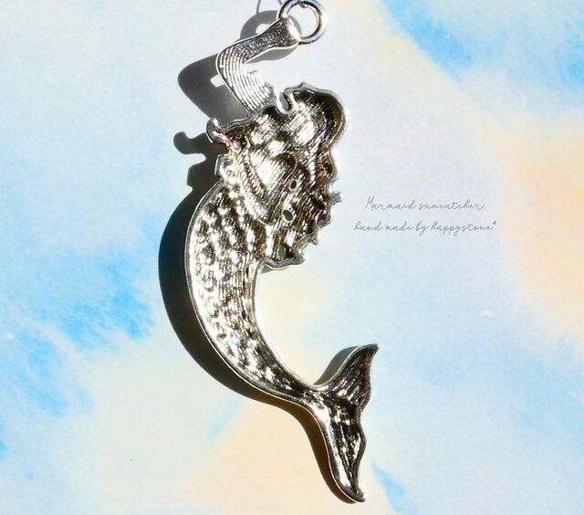 スワロフスキー/マリンブルー*マーメイド/ミニサンキャッチャー