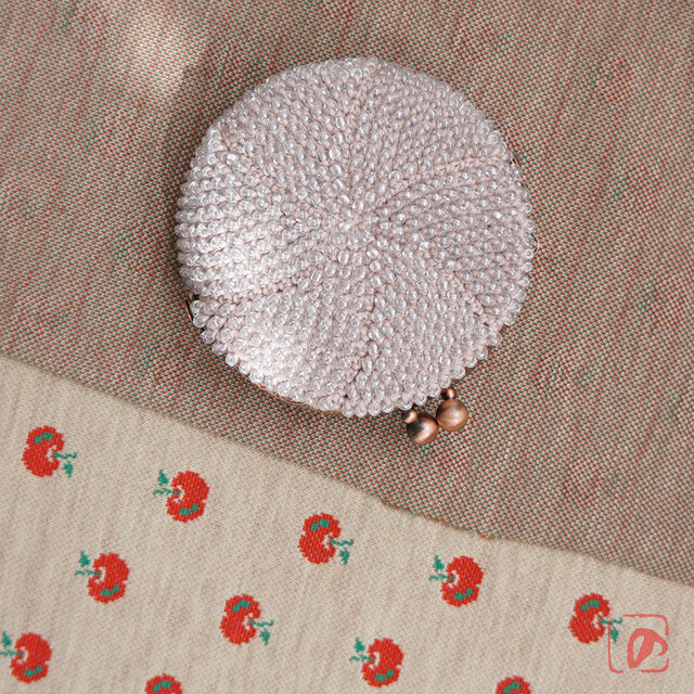 ばあば ♡ ガラスビーズのまんまるがま口（Pinova・2133）