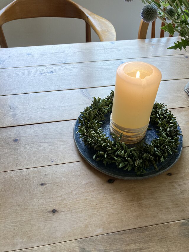 ♦受注制作♦ 柘植(ツゲ)のフレッシュリース