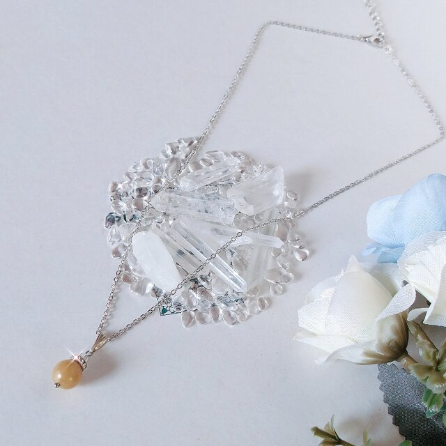 『11月の誕生石』トパーズ 天然石のネックレス