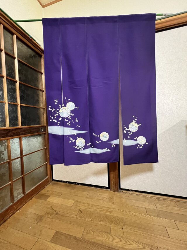 アンティークー暖簾ーのれんー着物リメイク！ アンティークーのれん〜暖簾ー着物リメイク！ カーテン・ブラインド