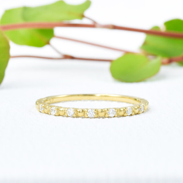 シンプル リング SV925 K18プレート シルバー CH027CIBSN