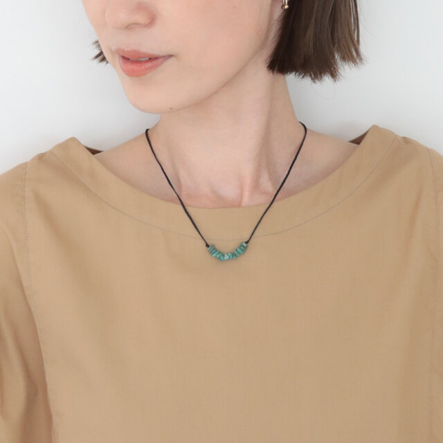 Turquoise neklace / 紐ブラック