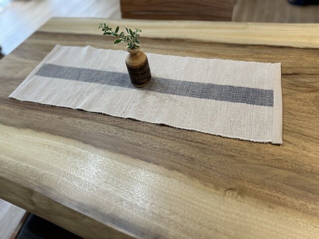 さき織　テーブルセンター6枚セット　ハンドメイド 裂き織りのテーブルセンター | iichi 日々の暮らしを心地よく