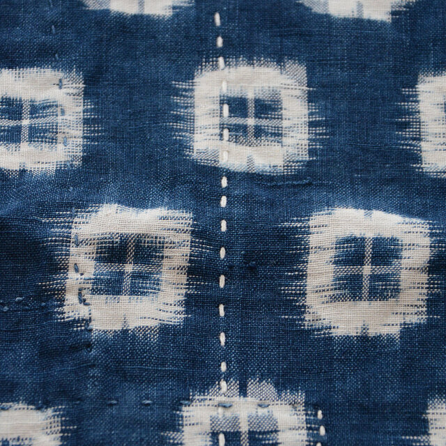 絣 藍染 襤褸 古布 米袋 巾着 古道具 民藝 古美術 アンティーク 蚤の市