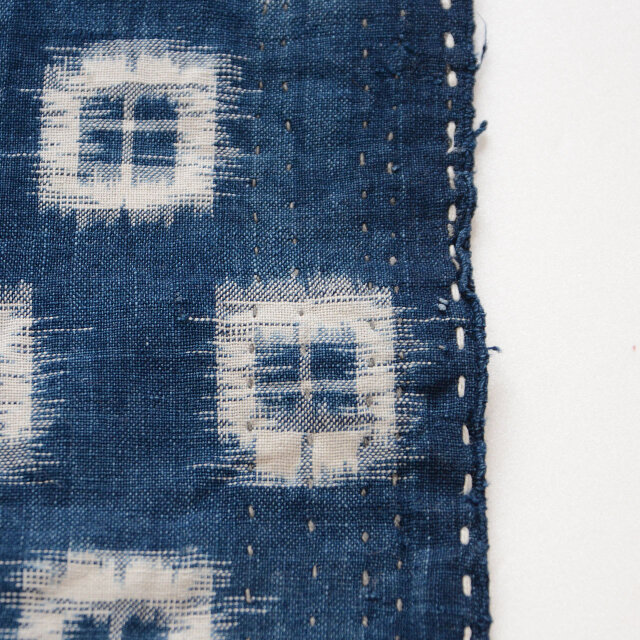 刺し子 雑巾 藍染 絣 古布 昭和中期 ジャパンヴィンテージ アート