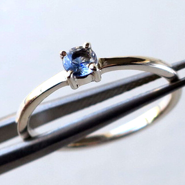 【一点物】ベニトアイト リング 天然石の平打ち指輪 バイカラー #11