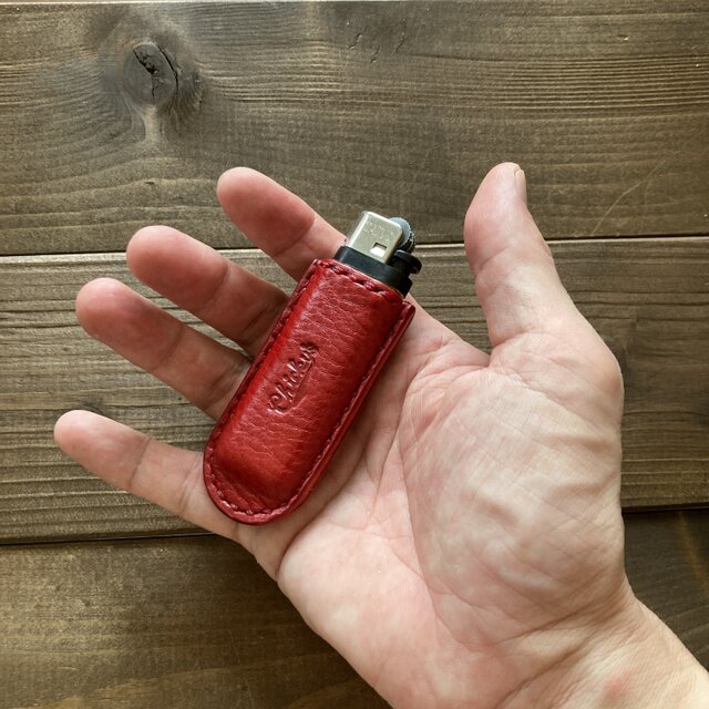 ライターカバーtype-4カスタム(赤×黒・トスカーナver.)