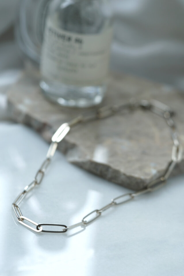 SILVER925 volume ロングクリップチェーンネックレス 41cm | iichi