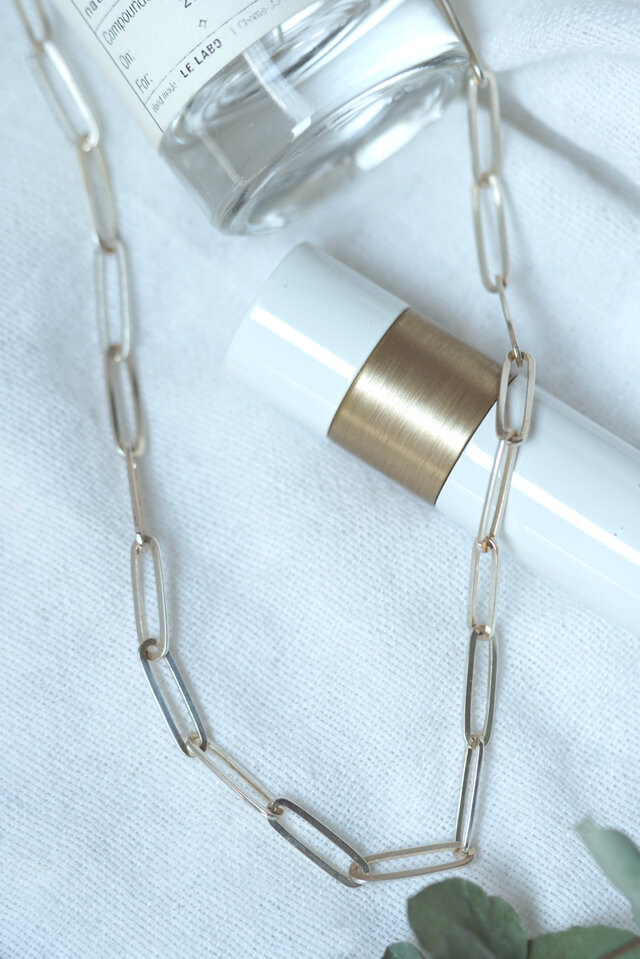 SILVER925 volume ロングクリップチェーンネックレス 41cm | iichi