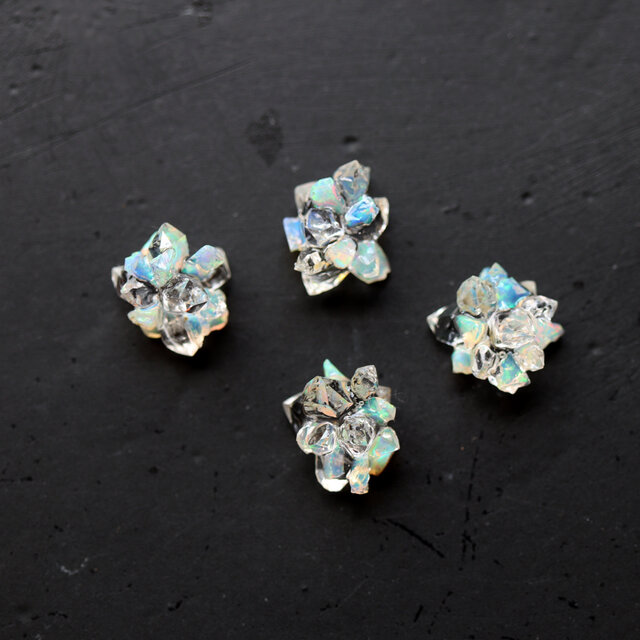 agete インディゴクオーツ、ダイヤピアス ピアス｜アガット 公式オンラインストア