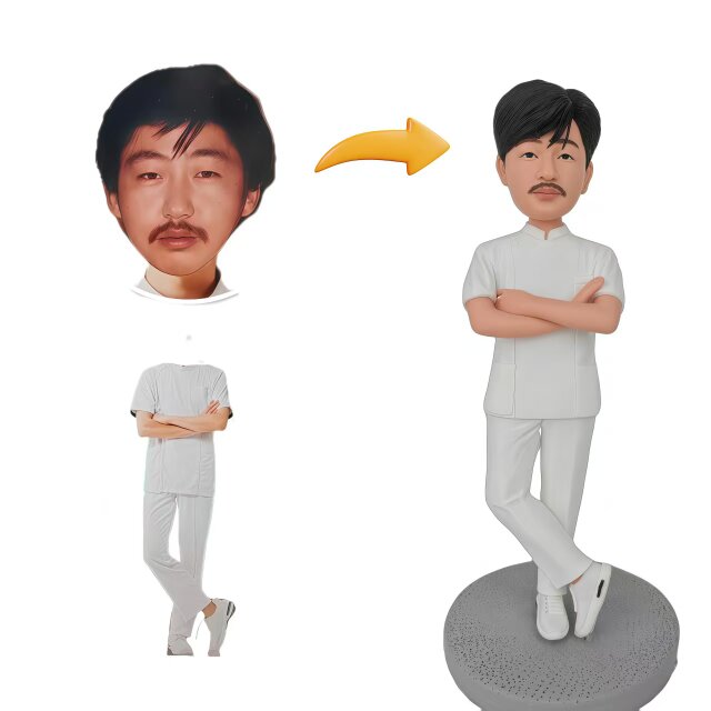 誕生日プレゼント 男性 彼氏 オーダーメイド 似顔絵 人形 男友達  写真 から フィギュア 夫 旦那 肖像画 感謝 車飾り