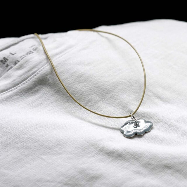 七宝焼 　ネックレス　雲（シルバー）SV999　