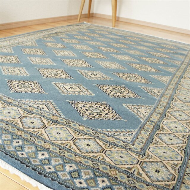 ヴィンテージラグ　パキスタン　トライバルラグ　手織り絨毯 楽天市場】パキスタン絨毯 ラグ 201x141cm 軽くて畳める手織り