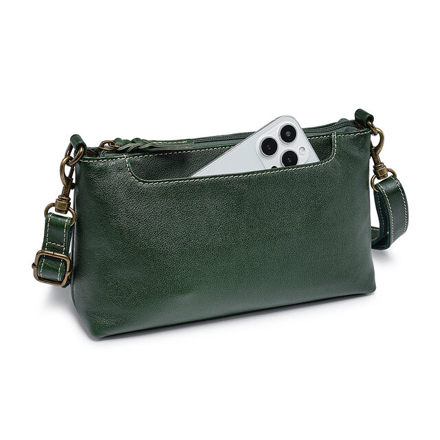 高品質 本革 サコッシュ ポシェット ショルダーバッグ 男女兼用 斜