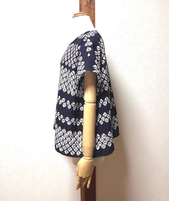 有松絞り 浴衣リメイク トップス | iichi 日々の暮らしを